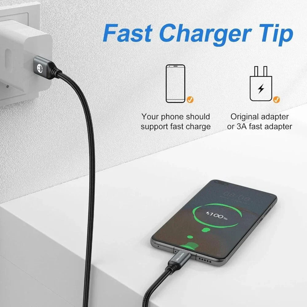 USB Type-C to A Cable 2 pack